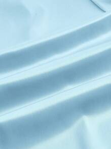 SHEIN Qutie Vestido Azul De Satén De Tirantes Finos Para Mujer - Celeste - Ver 3