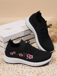 時尚休閒流行青少年運動鞋 - 黑色 - 查看 3