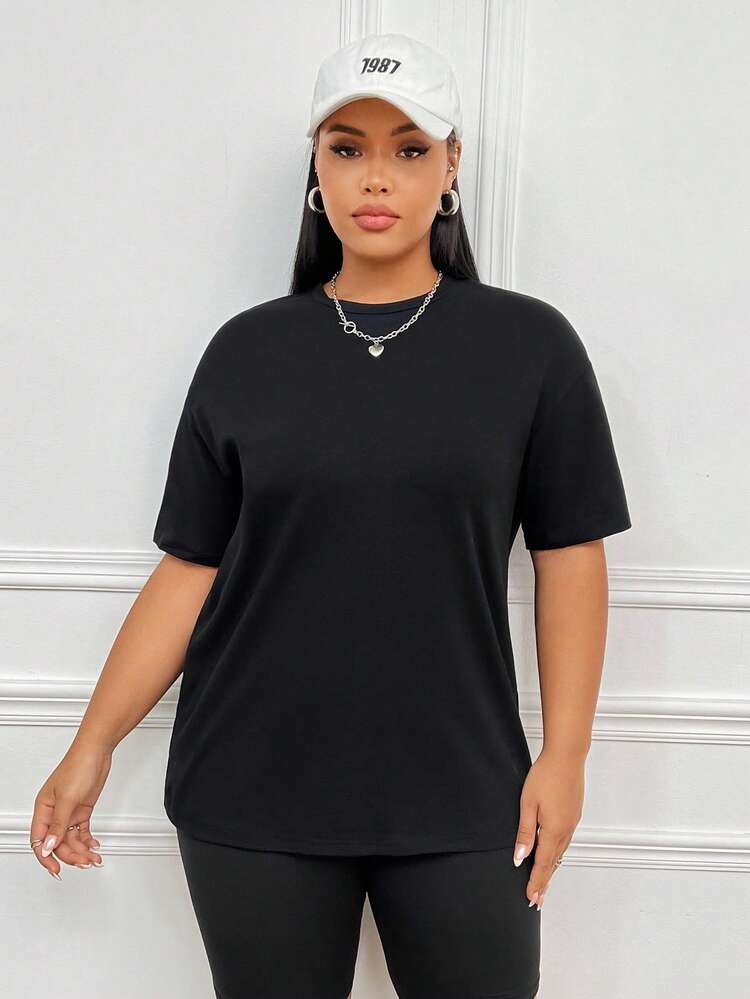 Women's Casual Oversized T-Shirt With Slogan Print