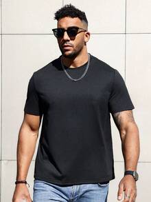 Manfinity LEGND Nam Kích thước lớn Bản in rồng Trung Quốc Ngắn tay Áo thun - màu đen - Xem 5