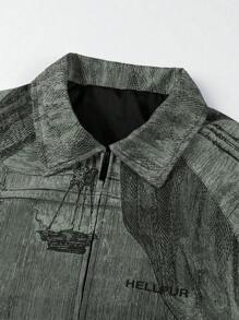 Manfinity Roghcode Digital Bedruckte Jacke Für Männer