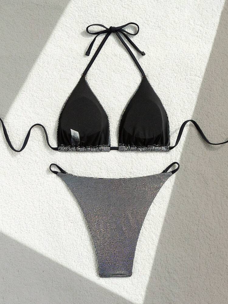 Women's Special Fabric Sexy Bikini Set For Summer Beach Holiday