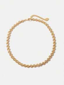 MOTF PREMIUM MẶT DÂY CHUYỀN TRÒN KÉP MẠ VÀNG 18K, DÂY CHUYỀN THỦ CÔNG CÁ NHÂN HÓA - Vàng - Xem 4
