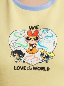 Earth Day Fanverse Picks Robe Plus Taille À Graphisme De Dessin Animé Et De Lettre