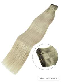 1PC 18-22Inch Sợi Ngang Tóc Thẳng Của Con Người S14/42 Màu Remy Trinh Nữ Sợi Ngang Tóc Của Con Người - S8/22 - Xem 2