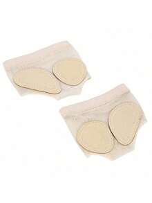 2入組肚皮舞鞋前掌護足芭蕾體操舞蹈練習拉丁舞練習足蓋前墊 - 杏色 - 查看 4