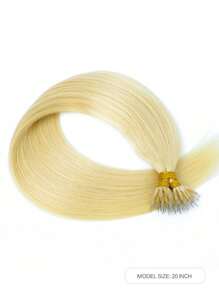 50pcs Nano Ring Hair Extensions Human Hair Straight Micro Bead Hair Extensions Micro Loop Human Hair Extensions Micro Ring Extensions Hair Extensions - S613 - View 3