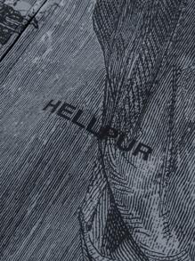 Manfinity LEGND Men's Digital Print Jacket - Dark Grey - View 5