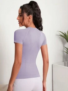 SHEIN Sport Studio Damen Sport Tank Top mit ausgeschnittenem Rücken und rundem Ausschnitt für tägliches Training