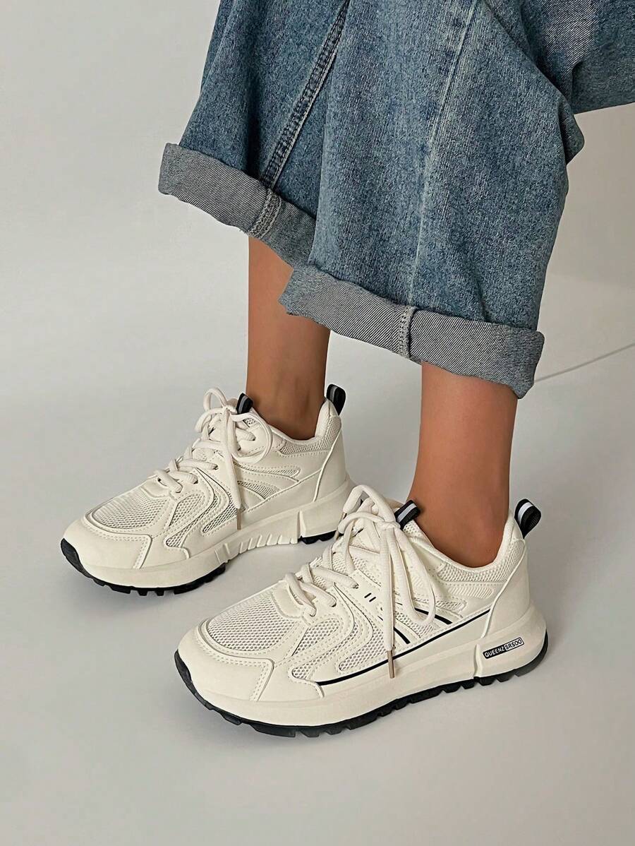 SRSOO 2025 新款学生运动鞋，休闲复古硫化运动鞋，百搭学院风厚底女式 Gump 鞋