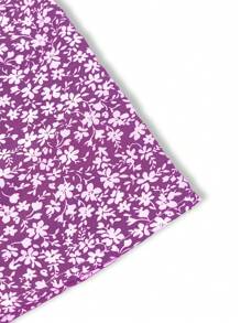 Women's Ditsy Floral Layered Ruffle Elastic Waist Vacation Skirt Spring - Purple - View 4