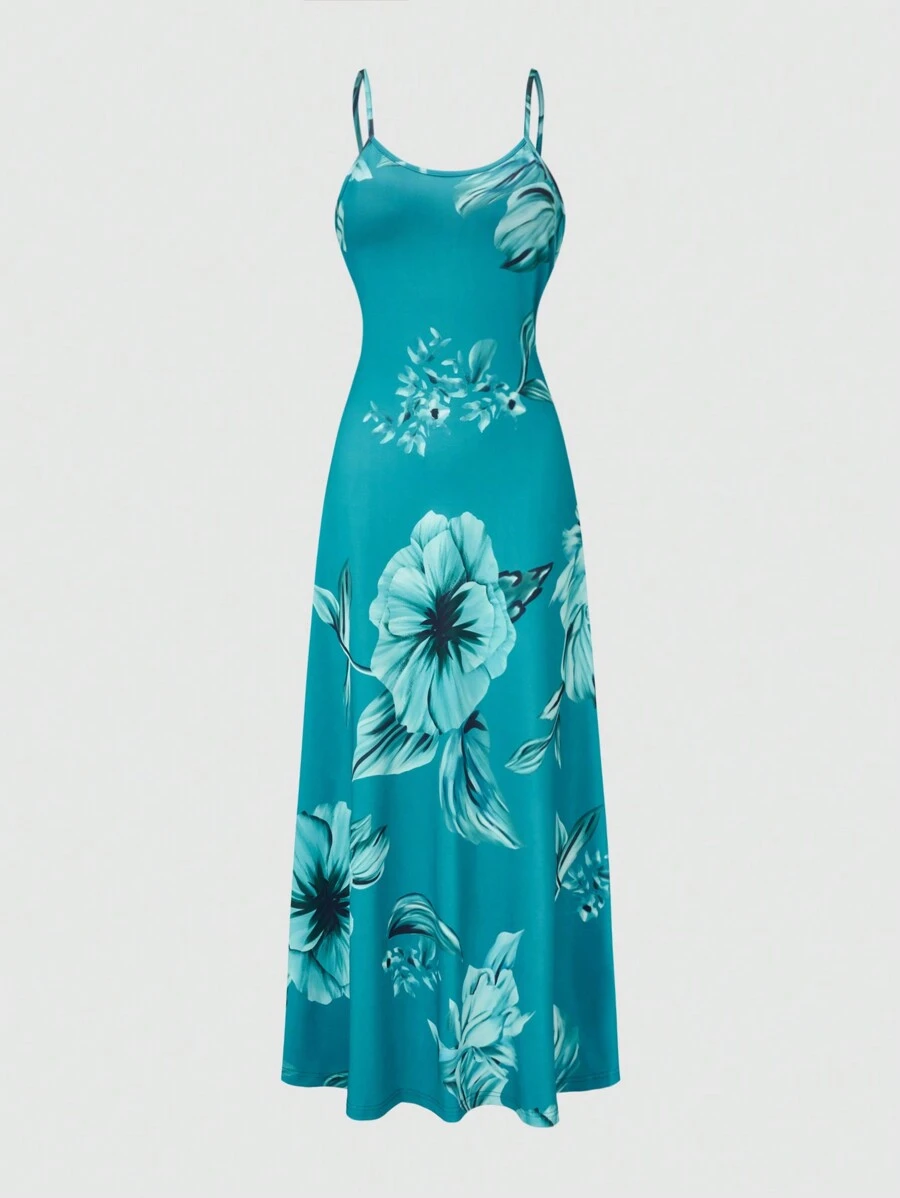 EMERY ROSE Đầm Maxi Dây Mỳ In Hoa Cạp Cao Cho Nữ Trang Phục Nữ - Nhiều màu - Xem 1