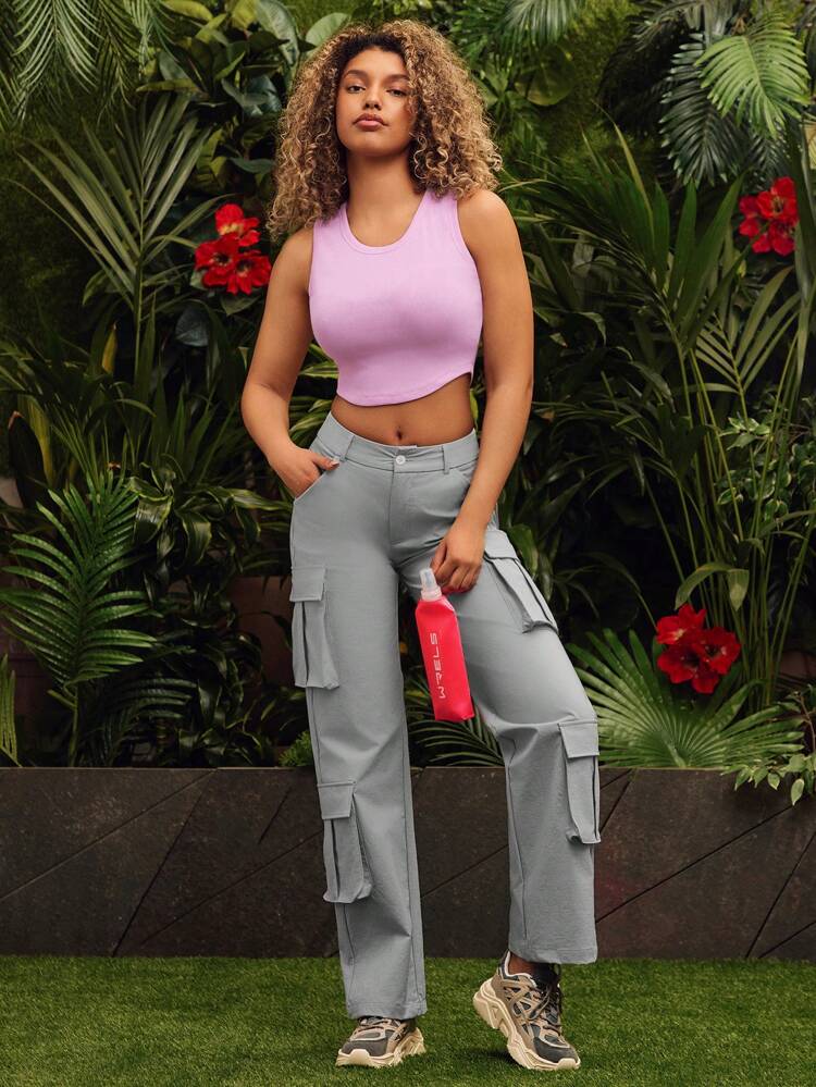 Sports SUMMER Outdoor Basic Pockets,Overalls With PANTS Cargo Pants Set