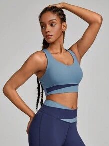 GLOWMODE 女士运动文胸 - 霧霾藍 - 查看 6