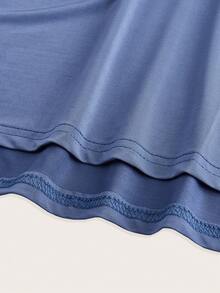 SHEIN BAE Quý cô Màu thuần Không lưng Áo ba lỗ Váy bodycon - Nhiều màu - Xem 7