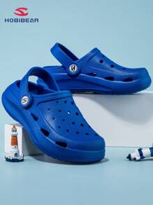 1 双 HOBIBEAR 紫色可爱柔软镂空木屐,儿童时尚运动凉鞋,适合夏季和海滩,舒适婴儿鞋 - 藍色 - 查看 3