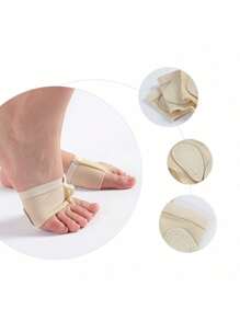 2入組肚皮舞鞋前掌護足芭蕾體操舞蹈練習拉丁舞練習足蓋前墊 - 杏色 - 查看 2