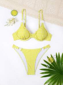 Swim Mod Women's Swimwear Set, Copyright Purchased Summer - Yellow - View 6
