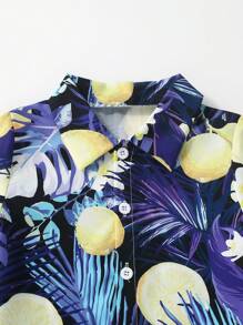 Young Boys' Tropical Print Beach Set - Multicolor - View 5