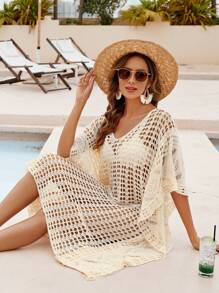 Breezaya Ladies' Stylish Hollow Breathable Knitted Sweater Dress