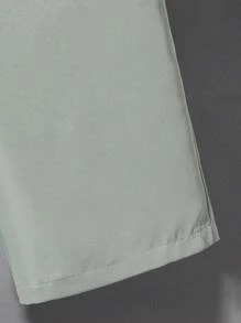 SHEIN 3 Piezas/ Conjunto Camisa De Manga Corta Con Cuello De Solapa, Chaleco Y Pantalones Cortos Sólidos De Niño Preadolescente Con Estilo Caballero