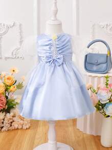 Fashionable Baby Girl Photography Dress For Performances - Blue - View 1