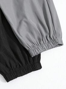 SHEIN 2入組十幾歲男孩鬆身休閒格紋束口口袋褲 - 彩色 - 查看 4
