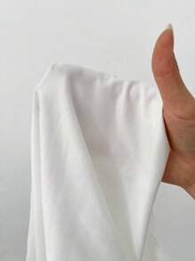 Flirla Top Senza Maniche A Colori Uniti Con Orlo Asimmetrico E Un' Unica Spalla Scoperta Per Donna