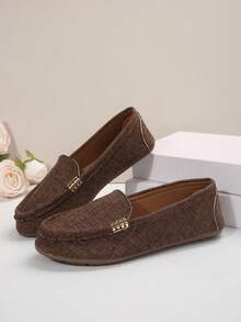 Sandal đế xuồng đế dày, hở mũi và quai mắt cá chân. Giày đế xuồng Espadrille phong cách Bohemian thoáng khí và thoải mái cho kỳ nghỉ hè - Nhiều màu - Xem 4