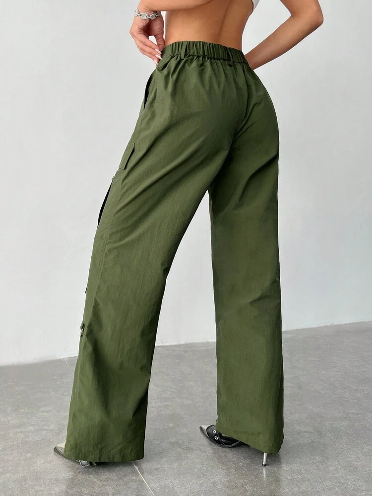 Women's Fashionable Casual Straight Cargo Pants Fall Cloth For Women