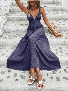 Breezaya Summer Holiday Spaghetti Strap Dress - Purple - View 4