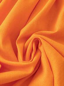 Soleia Hollow Out Strappy Backless Bandeau Dress - Orange - View 3