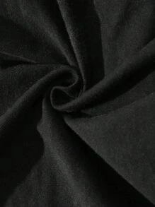 ROMWE MEN Street Life Men's Distressed Graphic Print Washed Shorts - Black - View 7