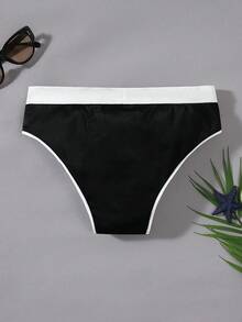 SHEIN Quần bơi tam giác Colorblock thể thao và giản dị dành cho cậu bé tuổi teen đang đi nghỉ - Nhiều màu - Xem 2