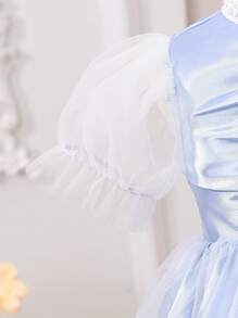 Fashionable Baby Girl Photography Dress For Performances - Blue - View 5