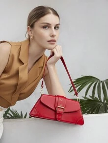 BizChic Women Shoulder Bag, Work Bag, Red Bag - Burgundy - View 5