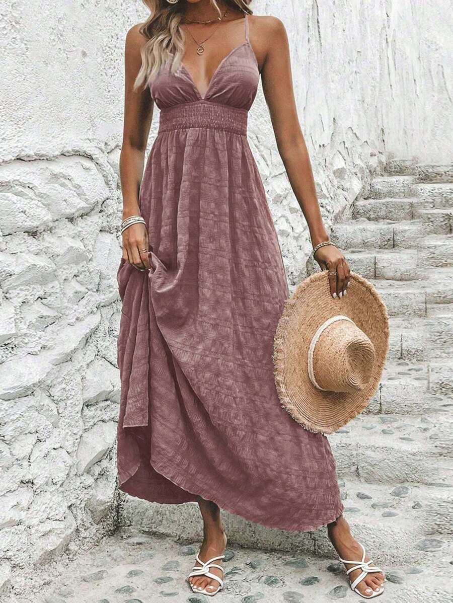 Breezaya Women's Spaghetti Strap Dress - Watermelon Pink - View 1