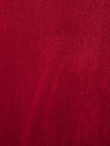 Manfinity Homme 男士字母印花絨面背心 - 紅色 - 查看 5