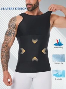 Men's Athletic Shark Skin Compression Tank Top
