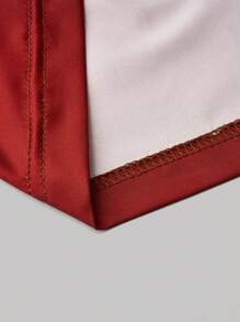 EMERY ROSE Gradient Halter Neck Pleated Casual Tank Top With Circular Detailing - Multicolor - View 5