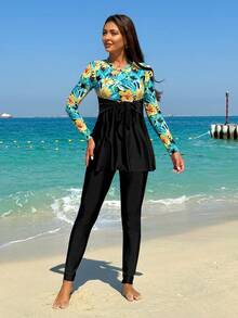 Swim Mulvari Cami Tankini in họa tiết ngẫu nhiên dành cho nữ - Nhiều màu - Xem 3