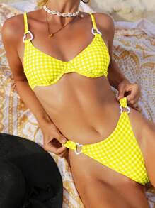 Swim Mod Women's Swimwear Set, Copyright Purchased Summer - Yellow - View 1