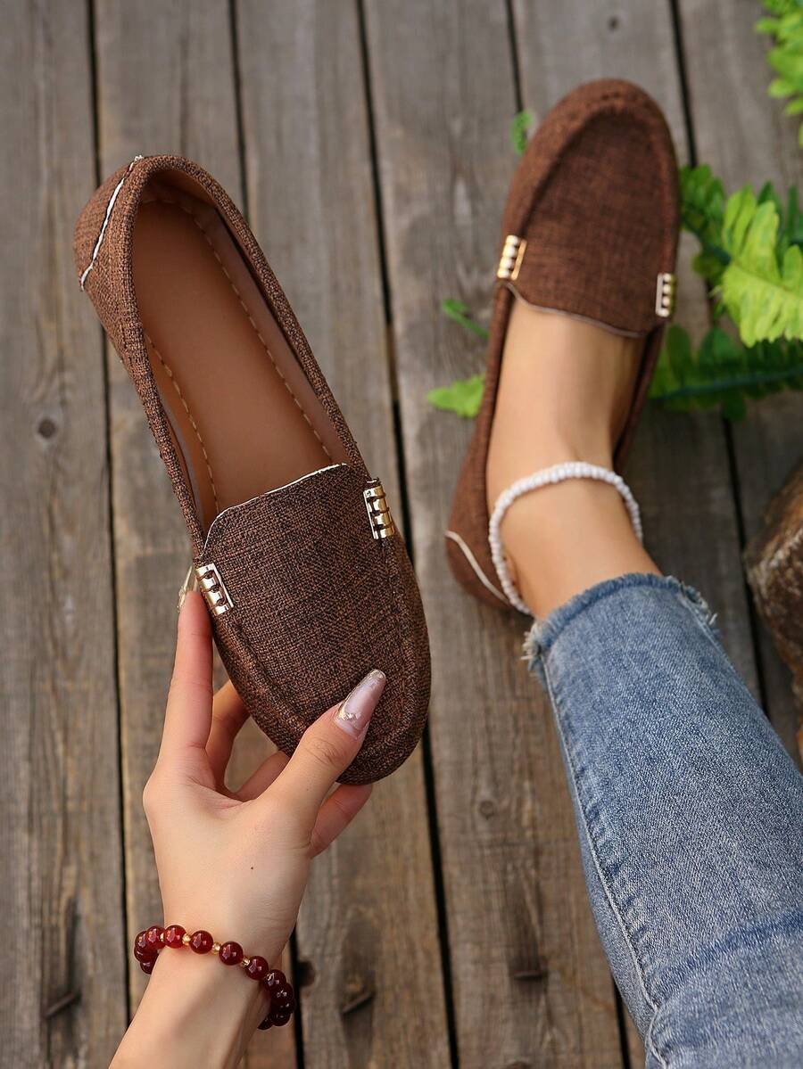 Sandal đế xuồng đế dày, hở mũi và quai mắt cá chân. Giày đế xuồng Espadrille phong cách Bohemian thoáng khí và thoải mái cho kỳ nghỉ hè - Nhiều màu - Xem 1