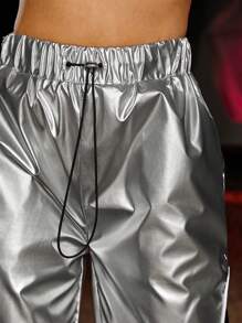 Denimoi Pantaloni con coulisse e blocchi di colore metallizzati - Multicolore - Visualizzare 7