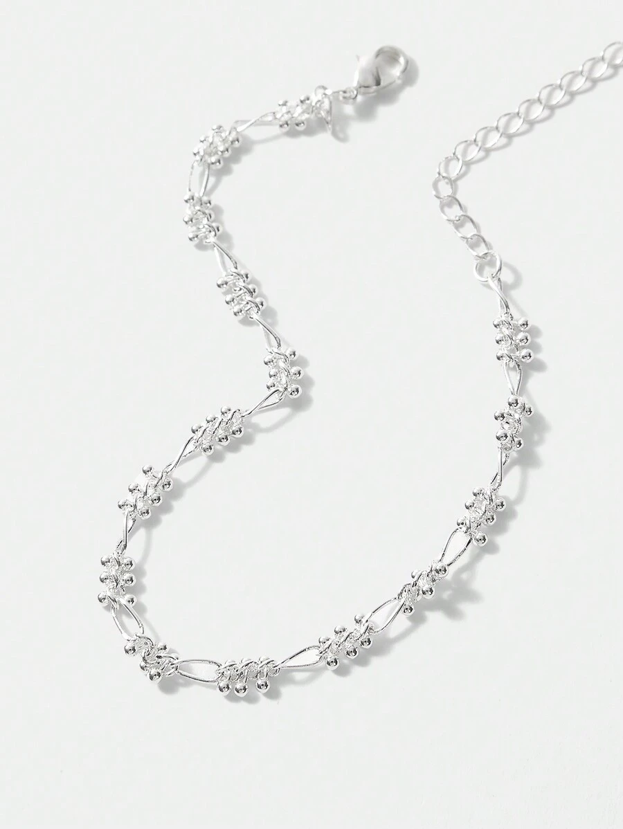 MOTF PREMIUM 镀银手工小串珠链手链 - 銀色 - 查看 2