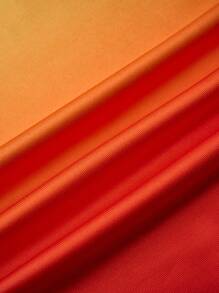 EMERY ROSE Gradient Halter Neck Pleated Casual Tank Top With Circular Detailing - Multicolor - View 4