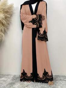 女士傳統土耳其風和阿拉伯風長款束腰上衣