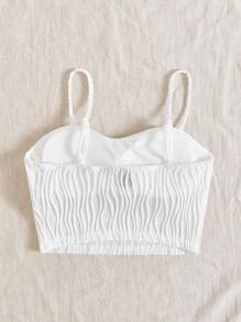 SHEIN VCAY 假期風格女士紋理加厚背心上衣