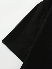 Maweii 骷髏手印花t恤,休閒圓領夏季無袖上衣,女裝