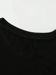 Maweii 骷髏手印花t恤,休閒圓領夏季無袖上衣,女裝